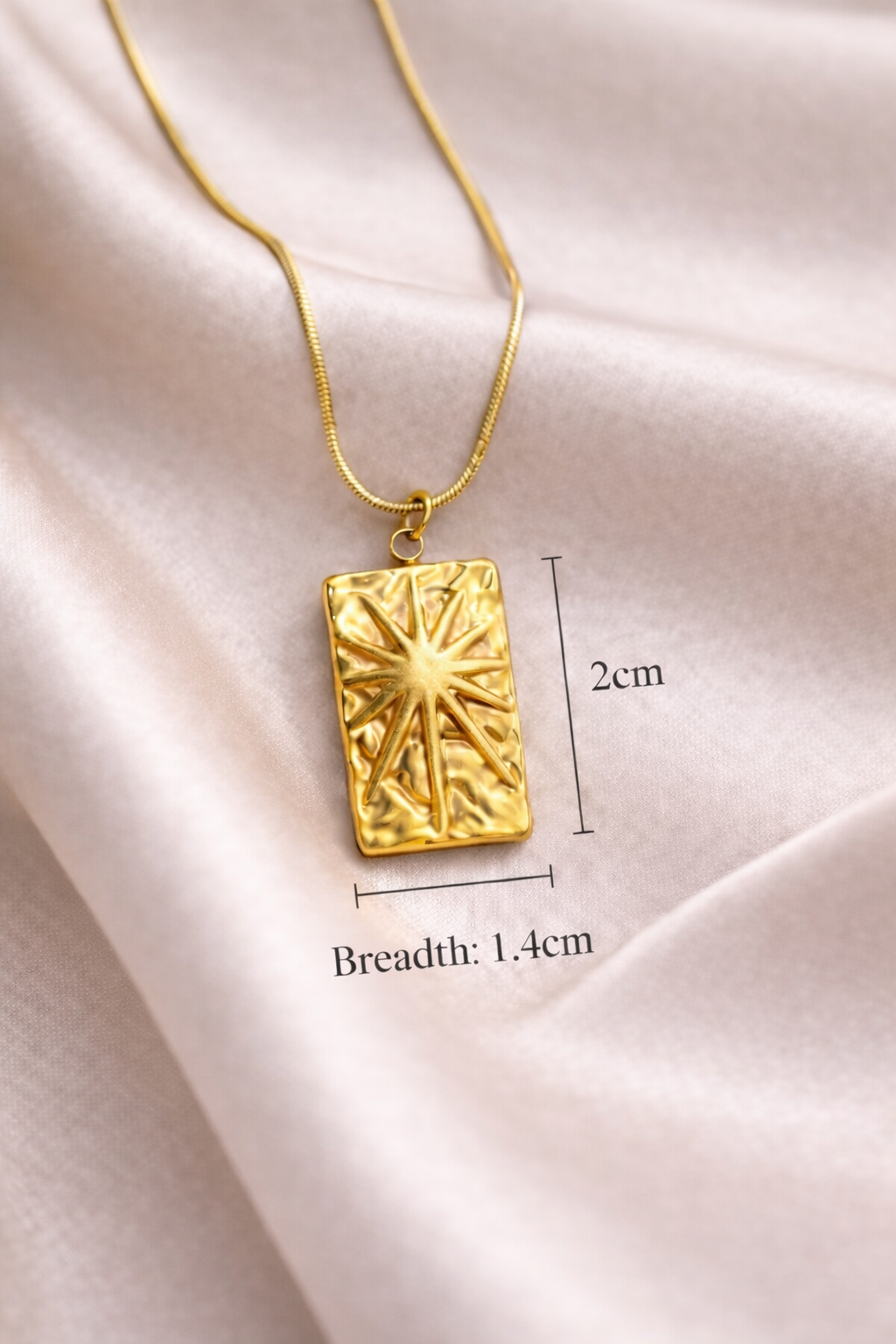Sunray Rectangle Necklace