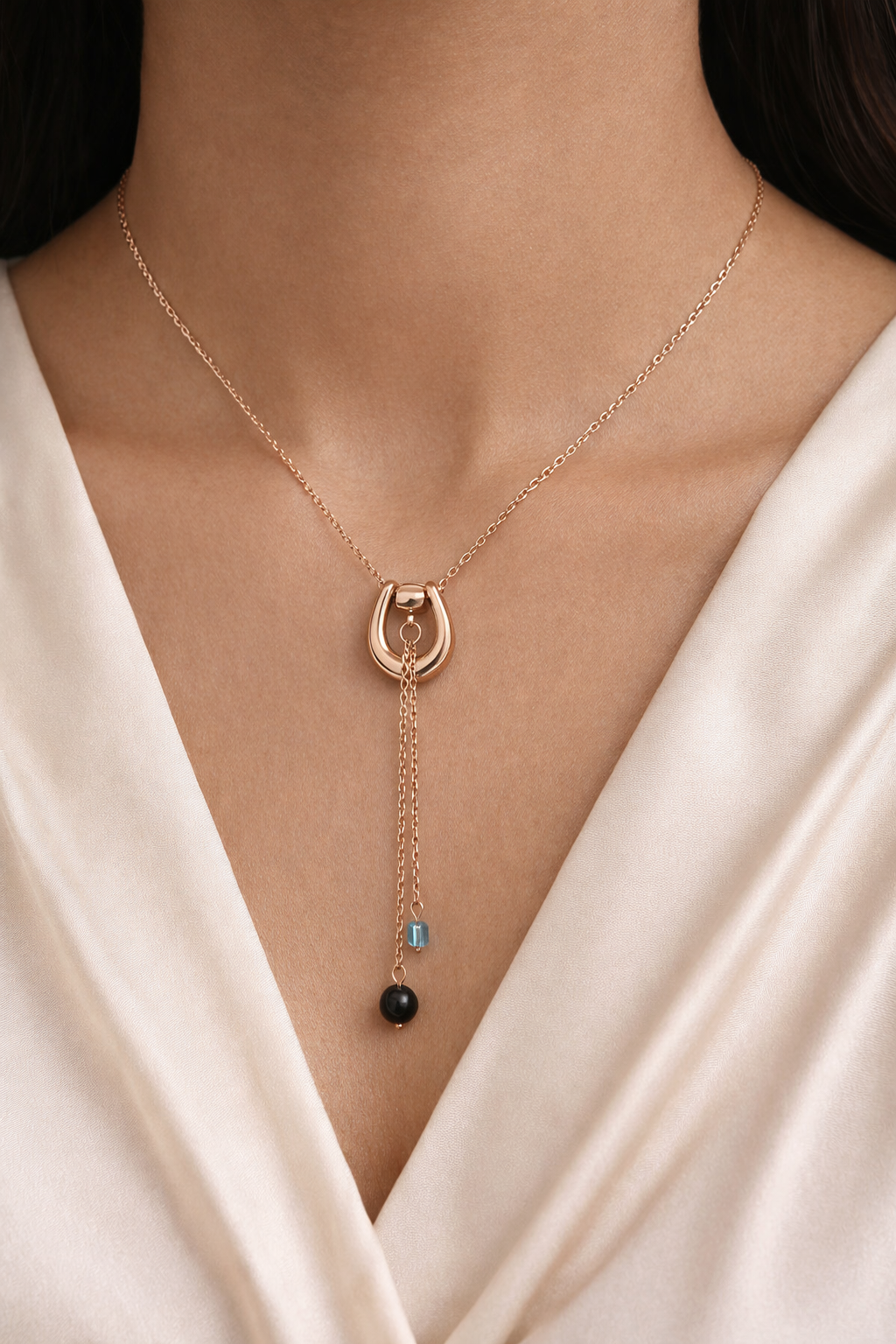 Rose Gold Drop Necklace