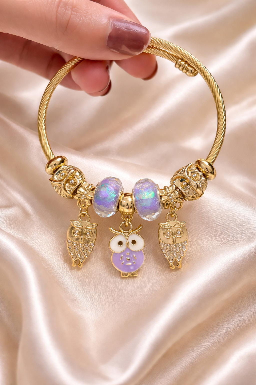 The Night Owl Charm Cuff