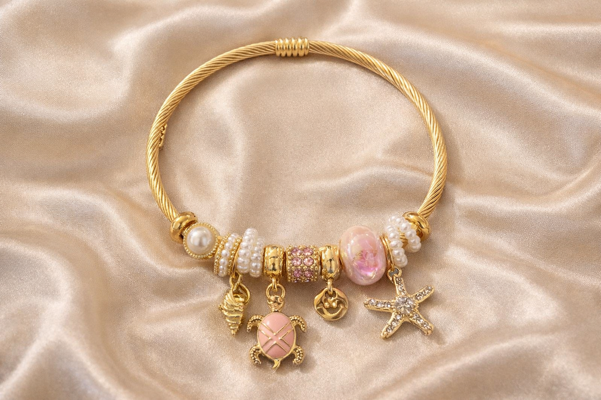 Sea Soul Charm Cuff