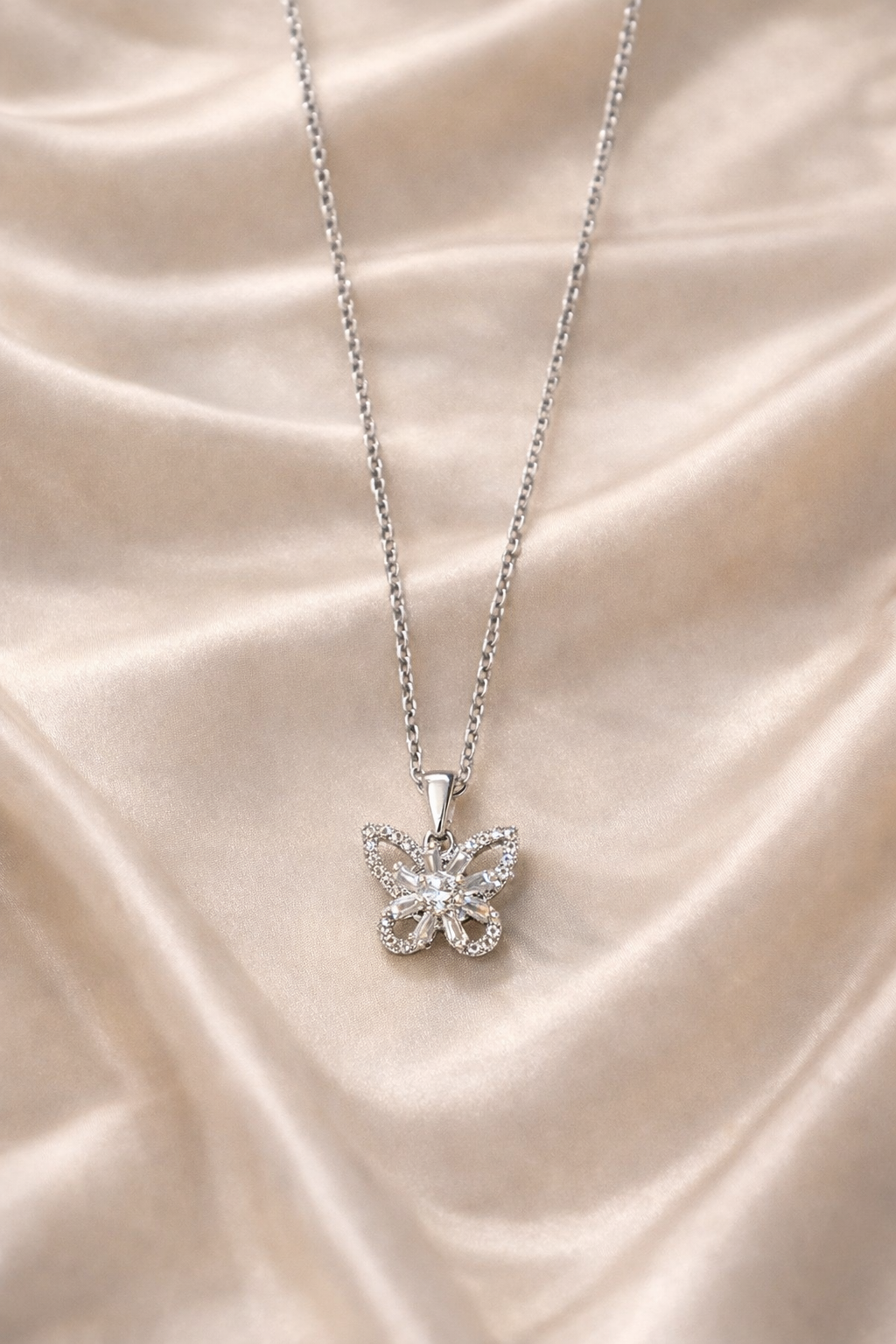 Crystal Butterfly Necklace