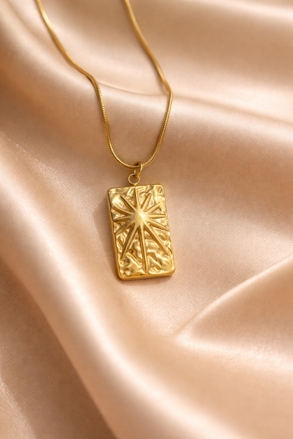 Sunray Rectangle Necklace