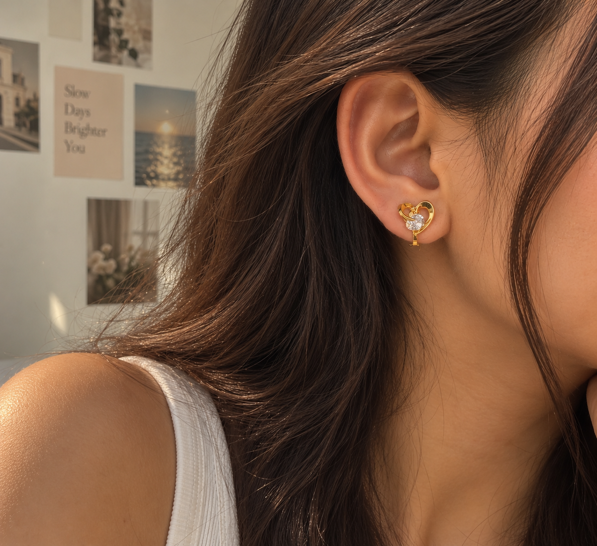 Heart Clip-On Earrings