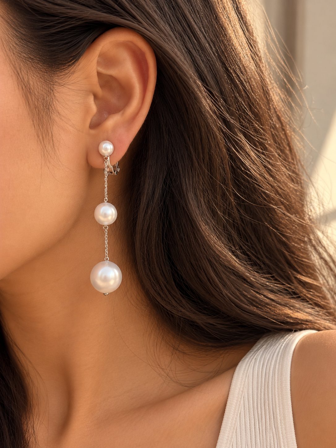 Pearl Cascade Drop Earrings